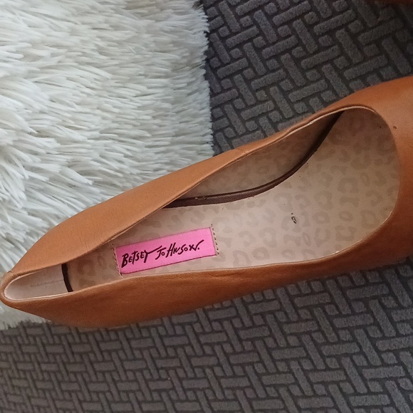 Betsey Johnson Catelynn brown leather platform pumps 9.5 Corset heels - Picture 7 of 15